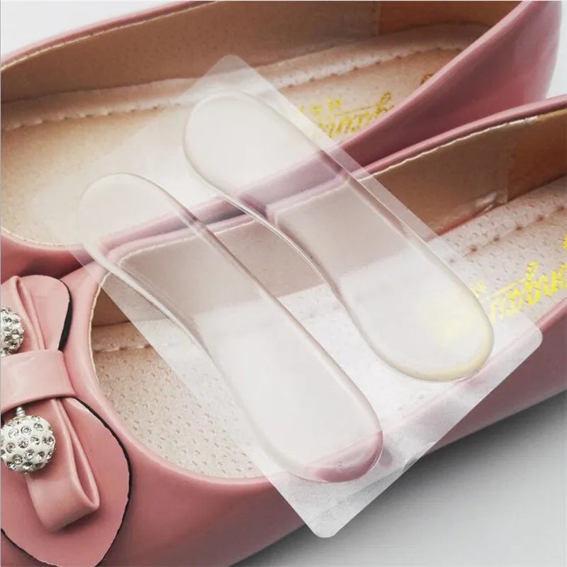 1Pair Silicone Gel Heel Protector Grips Soft Cushion Foot Feet Care Shoe Insert Pad Insole Shoes Accessories Insoles Cushion