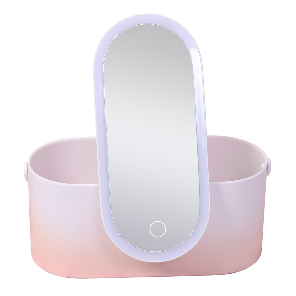 Illuminate Your Beauty: Portable LED Makeup Mirror & Organizer in Chic Colors