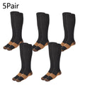 5Pair Sports Copper Compression Socks anti Varicose Veins for Women and Men Calf Support Socks for Running Nurses Flight Travel