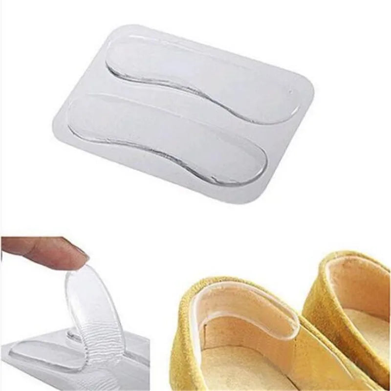 1Pair Silicone Gel Heel Protector Grips Soft Cushion Foot Feet Care Shoe Insert Pad Insole Shoes Accessories Insoles Cushion