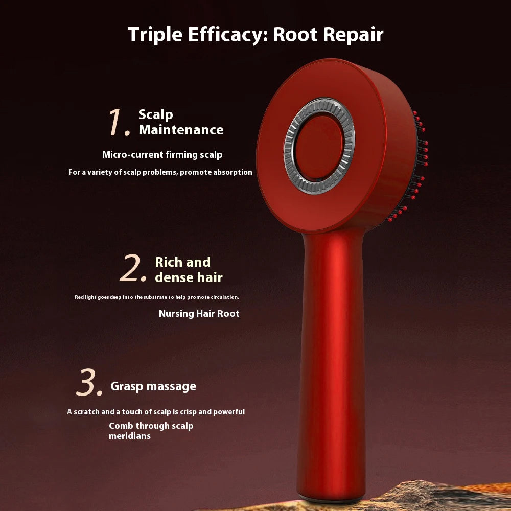 Revitalize Your Hair with the 630nm Red Light Therapy Scalp Massager and Liquid Applicator for Lush Growth