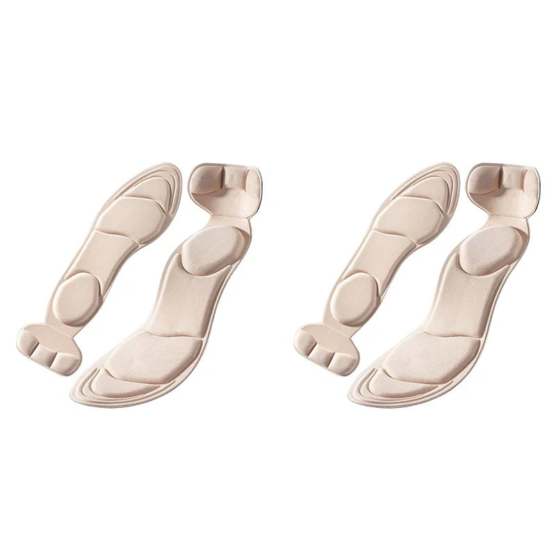 High-Quality Memory Foam Insoles for Women's High-Heel Shoes - Anti-Slip, Customizable, Comfort-Enhancing, Breathable Heel Protection and Massage Pads