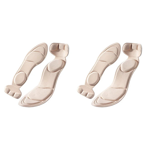 High-Quality Memory Foam Insoles for Women's High-Heel Shoes - Anti-Slip, Customizable, Comfort-Enhancing, Breathable Heel Protection and Massage Pads