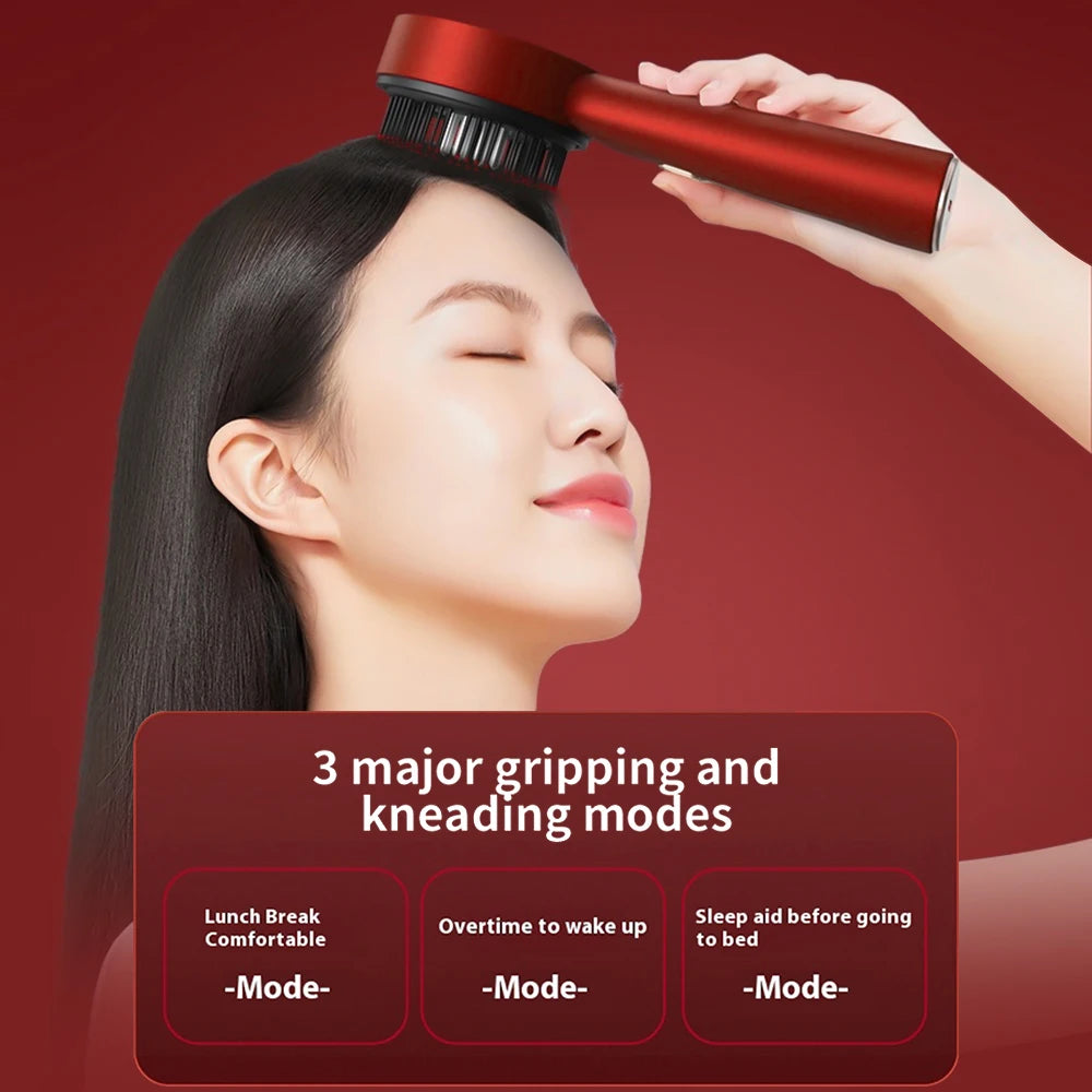 Revitalize Your Hair with the 630nm Red Light Therapy Scalp Massager and Liquid Applicator for Lush Growth