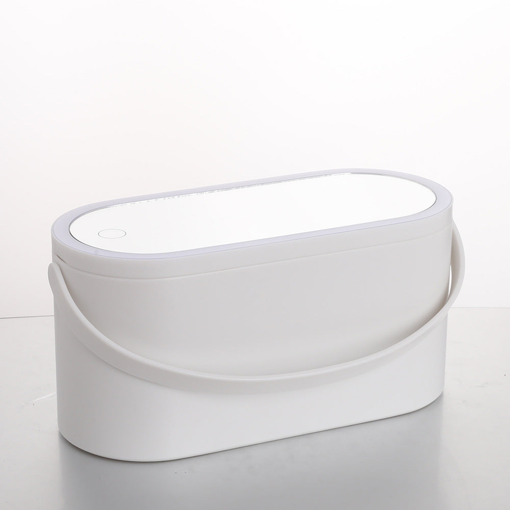 Illuminate Your Beauty: Portable LED Makeup Mirror & Organizer in Chic Colors