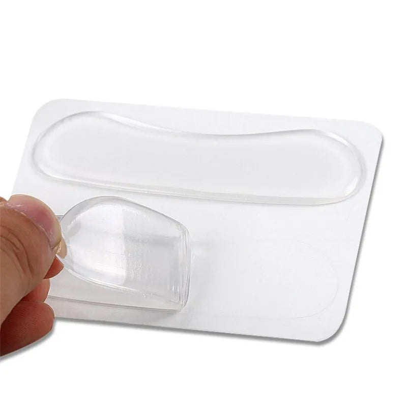1Pair Silicone Gel Heel Protector Grips Soft Cushion Foot Feet Care Shoe Insert Pad Insole Shoes Accessories Insoles Cushion
