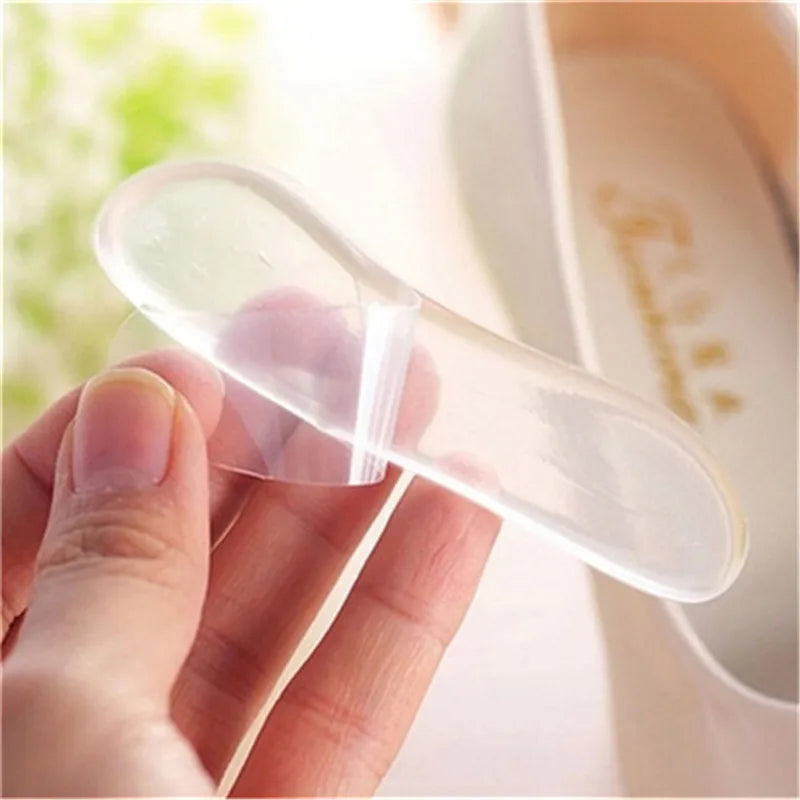 1Pair Silicone Gel Heel Protector Grips Soft Cushion Foot Feet Care Shoe Insert Pad Insole Shoes Accessories Insoles Cushion