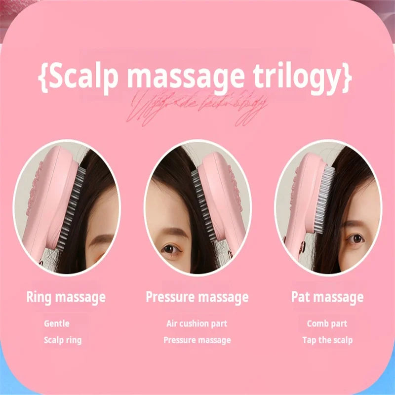 Portable Self-Cleaning Hair Brush Anti-Static Scalp Massage Comb Magic Retractable Hair Comb Detangling Brush Salon Styling Tool